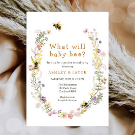 Wat zal Baby Wildflower Gender Reveal Kaart