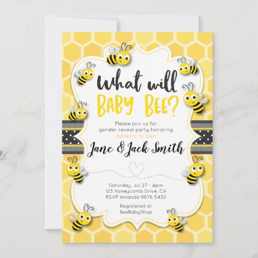 Wat zal Baby worden | Geslacht openbaar maken | BA Kaart (Voorkant)