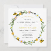 Wat zal baby zijn Gender Reveal Invitation Kaart (Voorkant)