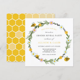 Wat zal baby zijn Gender Reveal Invitation Kaart