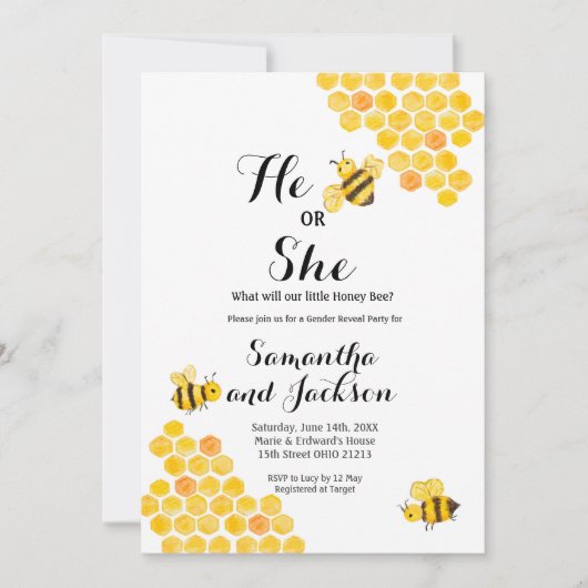 Wat zal baby zijn Gender Reveal Shower Kaart (Voorkant)