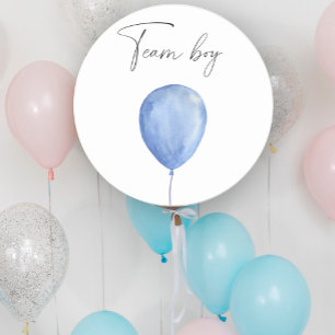 Wat zal baby zijn teamboy ronde sticker