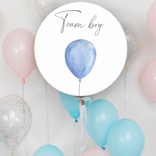 Wat zal baby zijn teamboy ronde sticker