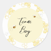 Wat zal de baby-bijenploeg doen? ronde sticker (Voorkant)