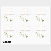 Wat zal de baby geslacht onthulling zijn ronde sticker (Vel)