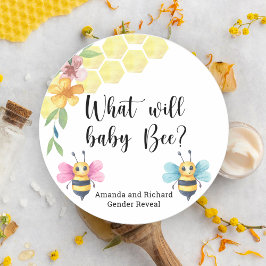 Wat zal de baby zijn ronde sticker