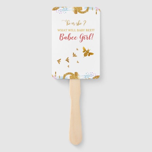 Wat zal de illustratie van Baby zijn? Handwaaier (Achterkant)