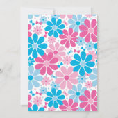 Wat zal de uitnodiging tot het Baby shower van de  (Achterkant)