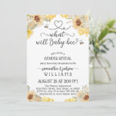 Wat zal de zonnebloem bij baby zijn? kaart (Staand voorkant)