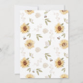 Wat zal de zonnebloem bij baby zijn? kaart (Achterkant)