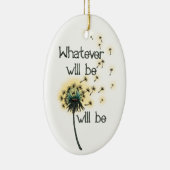 Wat zal er gebeuren? keramisch ornament (Rechts)