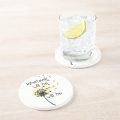 Wat zal er gebeuren? zandsteen onderzetter (Zijkant)