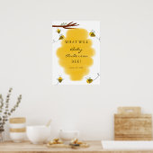 Wat zal het Baby-gendersignaal zijn? Poster (Keuken)