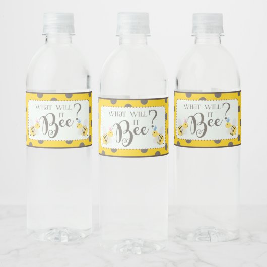 Wat zal het Baby-waterflesetiket van bijen opblaze Waterfles Etiket (Flessen)