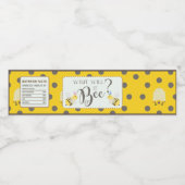 Wat zal het Baby-waterflesetiket van bijen opblaze Waterfles Etiket (Enkel label)