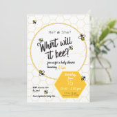 Wat zal het worden? baby shower Geslacht onthullen Kaart (Staand voorkant)