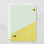 Wat zal het worden? Honey Baby shower Party Invite Kaart (Achterkant)