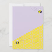 Wat zal het worden? Paarse partij bij het Baby sho Kaart (Achterkant)