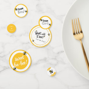 Wat zal het zijn? Baby shower Gender Reveal Table Confetti
