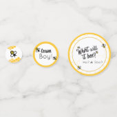 Wat zal het zijn? Baby shower Gender Reveal Table Confetti (Voorkanten)