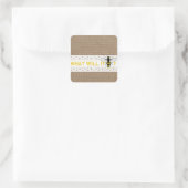 Wat zal het zijn? Gender Reveal Party Sticker (Tas)