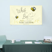 Wat zal het zijn Gender Reveal Yellow Baby shower Spandoek (Beurs)
