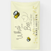 Wat zal het zijn Gender Reveal Yellow Baby shower Spandoek (Verticaal)