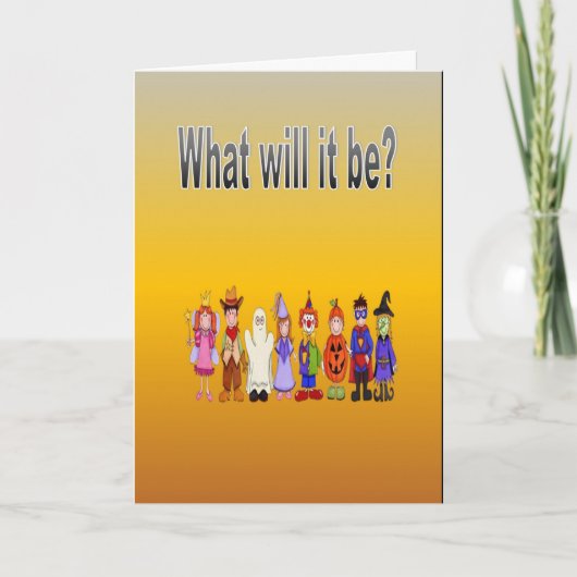 Wat zal het zijn? kaart (Voorkant)