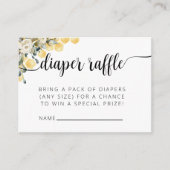 Wat zal het zijn luier Raffle Enclosure Kaart. Informatiekaartje (Voorkant)
