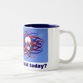 Wat zal ik vandaag bouwen? tweekleurige koffiemok