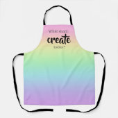 Wat zal ik vandaag Creëer? RegenboogSchort Schort (Voorkant)