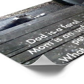 "Wat zal ik zijn?" feral kitten poster? Poster (Hoek)