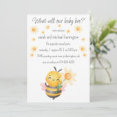 Wat zal onze Baby zijn Gender Onthulling Party Kaart (Staand voorkant)