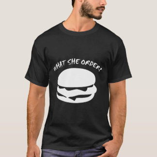 Wat ze bestelde visfilet t-shirt