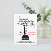 Wat ze ook doet, ze is een onschatbare politieke briefkaart (Staand voorkant)