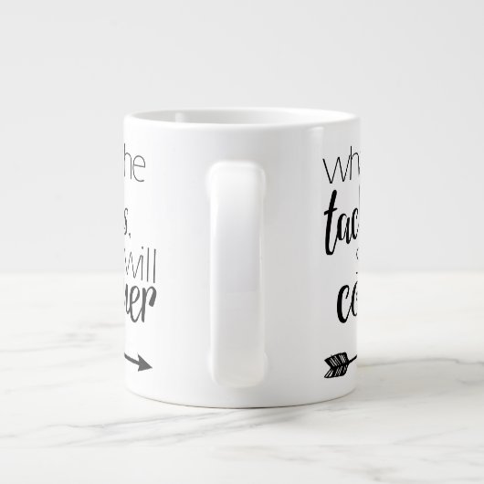 Wat ze pakt, zal ze veroveren - Mok (Achterkant)