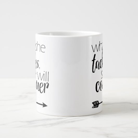 Wat ze pakt, zal ze veroveren - Mok (Voorkant)