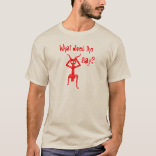 Wat zegt de demon? t-shirt