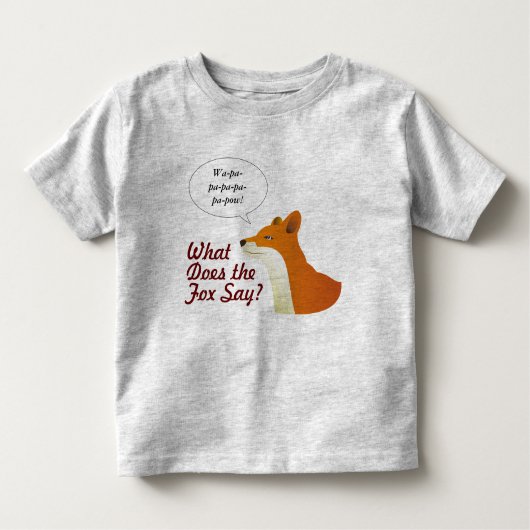Wat zegt de Fox grappig t-shirt? Kinder Shirts (Voorkant)