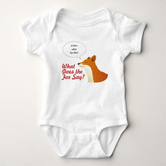 Wat zegt de Fox grappig t-shirt? Romper (Voorkant)