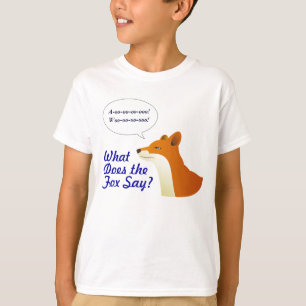 Wat zegt de Fox grappig t-shirt? T-shirt