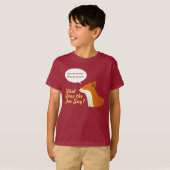 Wat zegt de Fox grappig t-shirt? T-shirt (Voorkant volledig)