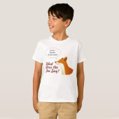 Wat zegt de Fox grappig t-shirt? T-shirt (Voorkant volledig)