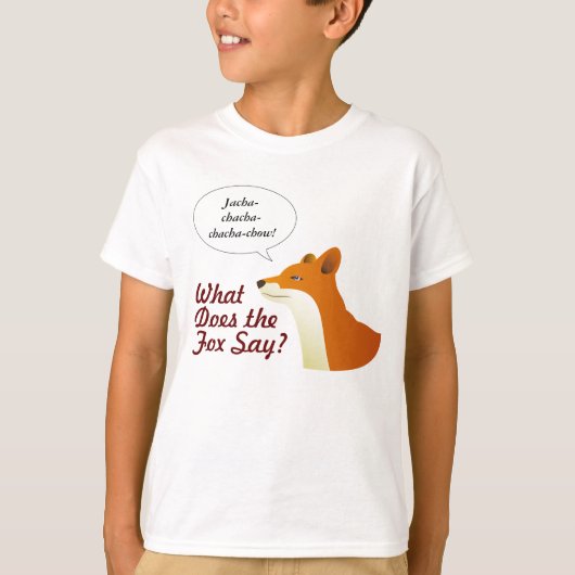 Wat zegt de Fox grappig t-shirt? T-shirt (Voorkant)