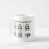 Wat zegt de panda? koffiemok (Voorkant links)