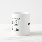 Wat zegt de panda? koffiemok (Center)