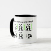 Wat zegt de panda? mok (Voorkant links)