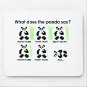 Wat zegt de panda? muismat (Voorkant)