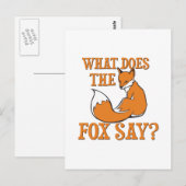 Wat zegt de vos? briefkaart (Voorkant / Achterkant)
