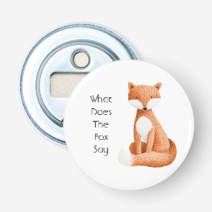 Wat zegt de vos? button flesopener